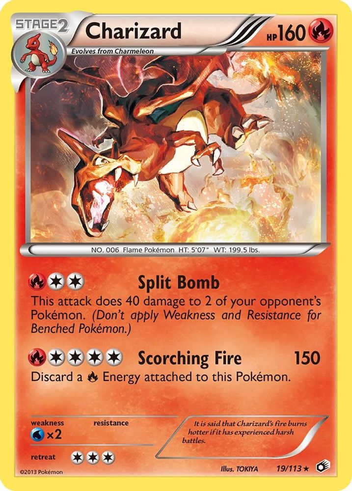 19/113 - Charizard REVERSE HOLO - Legendary Treasures - Holo Rare