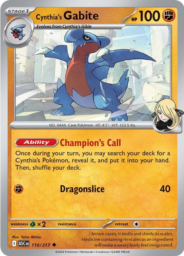 110/217 - Cynthia's Gabite - Ascended Heroes - Uncommon