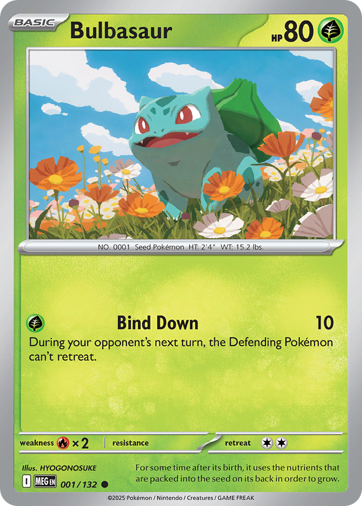 001/132 - Bulbasaur - Mega Evolution - Common