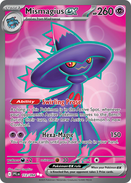 112/094 - Mismagius ex HOLO - Phantasmal Flames - Ultra Rare