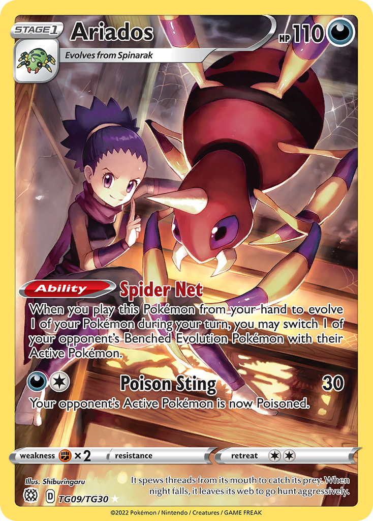 TG09/TG30 - Ariados HOLO - Brilliant Stars Trainer Gallery -