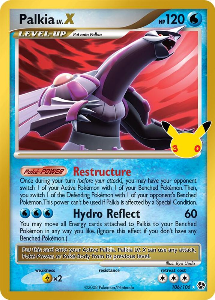 106/106 - Palkia LV.X HOLO - ME: 30th Celebration Classic Collection -