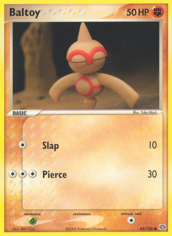 43/106 - Baltoy - Emerald - Common