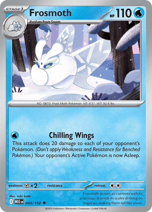 043/132 - Frosmoth - Mega Evolution - Uncommon