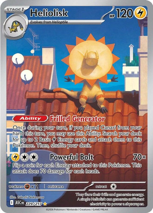 229/217 - Heliolisk HOLO - Ascended Heroes - Illustration Rare